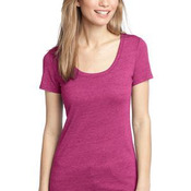 Ladies Textured Scoop Tee