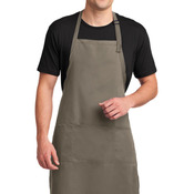 Easy Care Extra Long Bib Apron with Stain Release