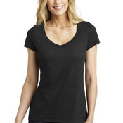 Ladies Shimmer V Neck Tee